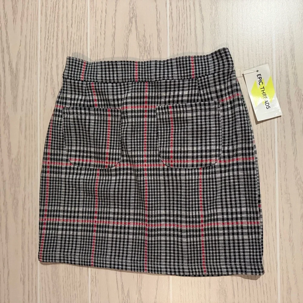 Epic Threads Preppy‎ Plaid Blazer Skirt Set Girls Size Small 7-8 NEW